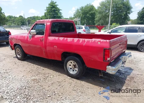 1991 Dodge D-Series D150 z USA, uszkodzony, nr VIN 1B7GE16Y8MS250020